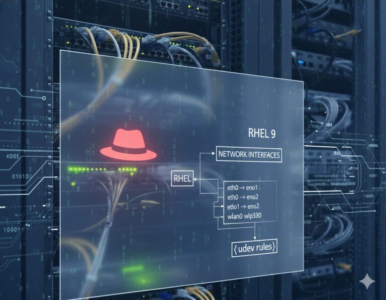 RHEL9 네트워크 인터페이스 이름 변경(udev rules)