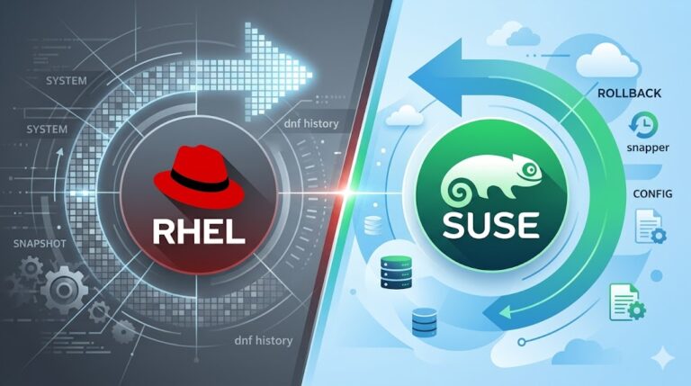 시스템을 되돌려야 한다면?!  RHEL dnf history 와 SLES snapper